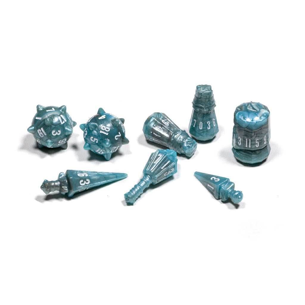 PolyHero Warrior 8 Dice Set - Stalwart Storm - 