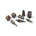 PolyHero Warrior 8 Dice Set - Steel Grey - 