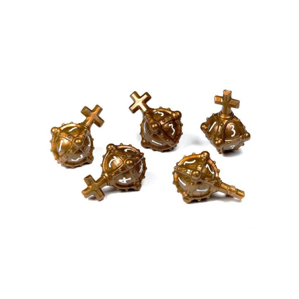 PolyHero 5d4 Cleric Hallowed Hand Grenades - Merciful Gold - 