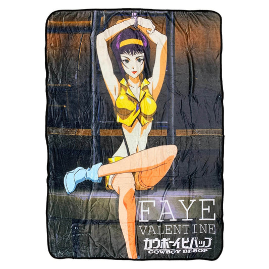 Cowboy Bebop Faye Valentine Cuffed Fleece Throw Soft Lightweight Blanket 45x60 Inches - 