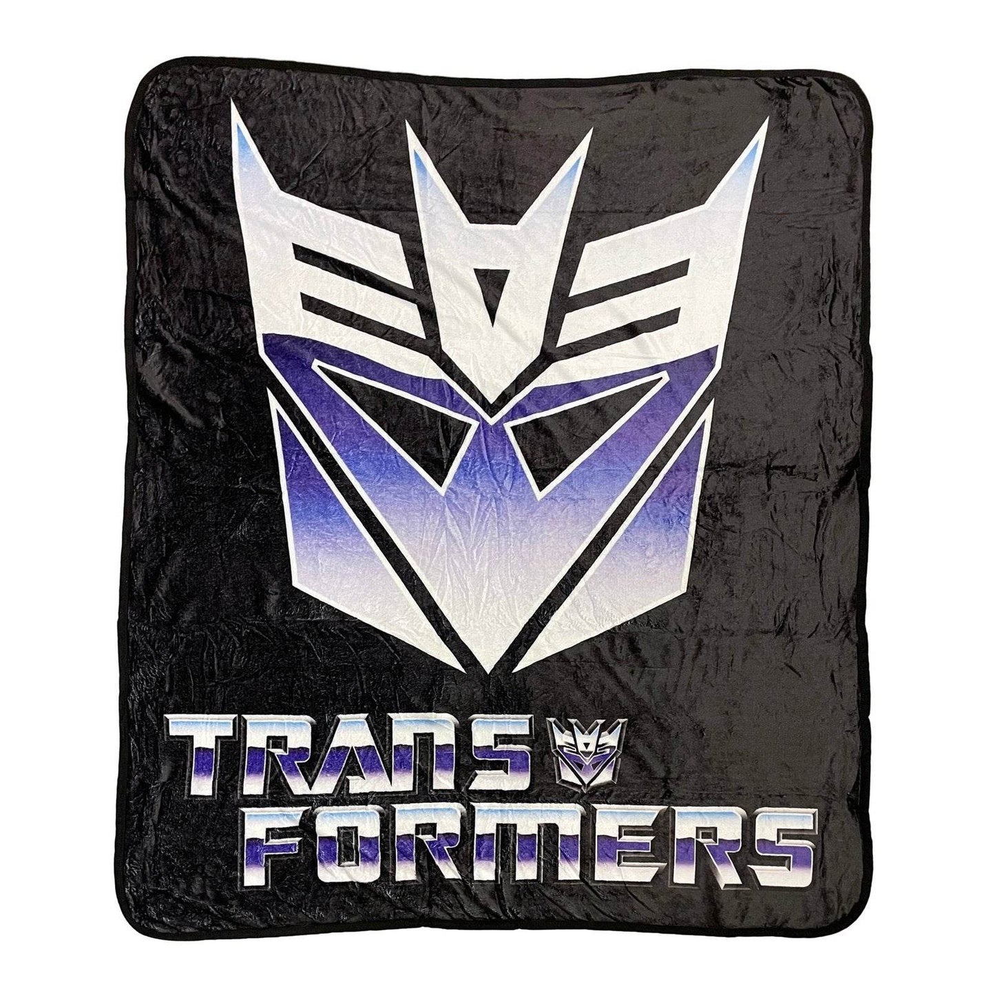 Hasbro Transformers Decepticon Symbol 80's Cartoon Fleece Throw Blanket - 