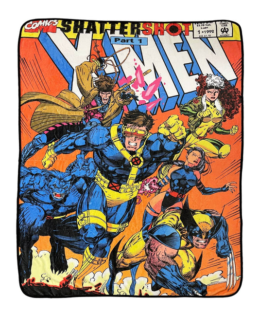 Marvel X-Men 90's Shattershot Fleece Throw Blanket - 
