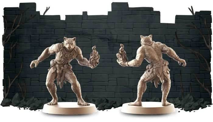 Massive Darkness 2: Druids vs Beelzebub Heroes & Monster Set - 
