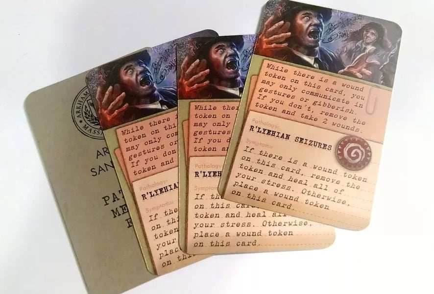 Cthulhu: Death May Die - Kickstarter Exclusive Arkham Sanitarium Patient Medical Files A-F - 
