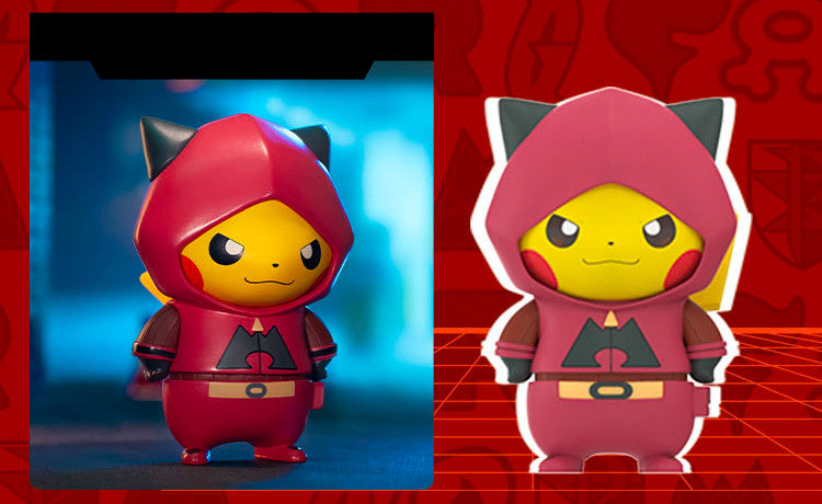 Pokemon Pikachu Villain Costume Series Figurine (Random)