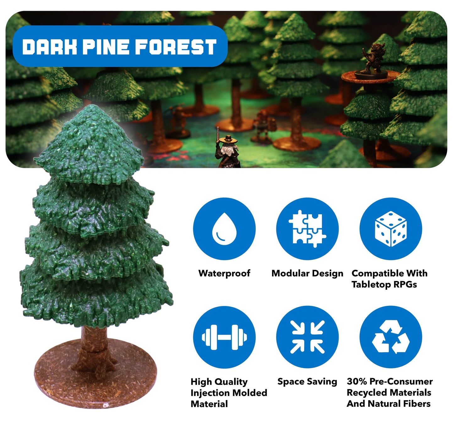 Dark Pine Forest Terrain - 