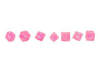 Pink Marble Dice Collection - 7 Piece Set - Role-Players