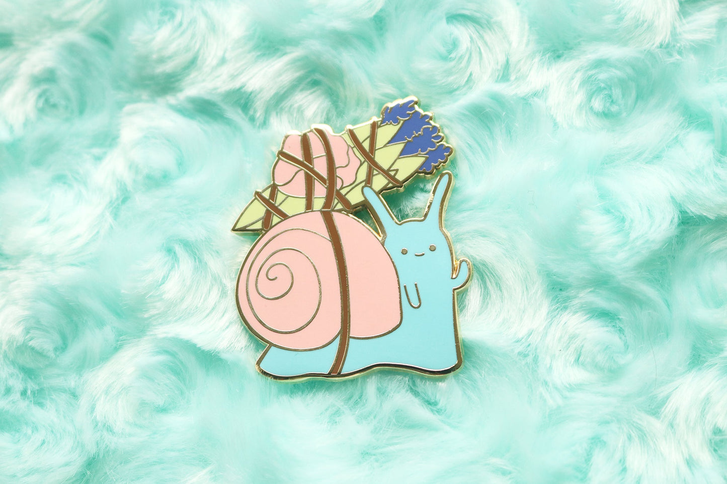 Sage Satchel Snail Hard Enamel Pin