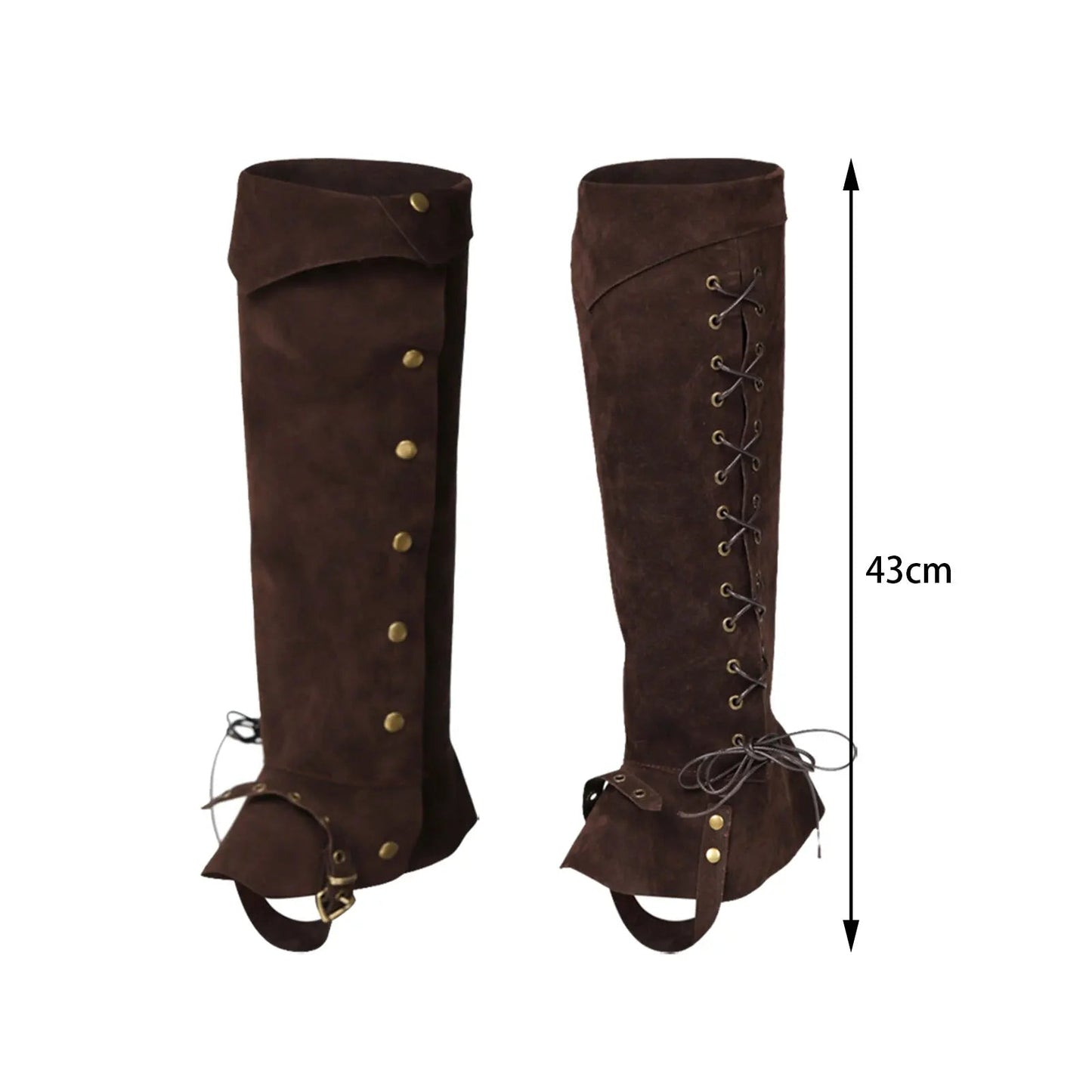 Pirate Boot Tops Shoes Cover Bandage Boots Case Costume Accessories Steampunk Soldier Boot Top Covers for Halloween Festival