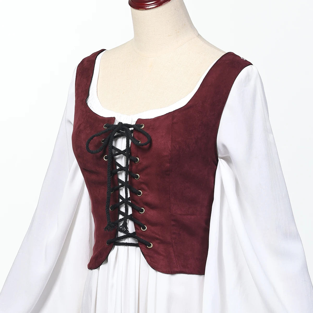 Pirate Corset Vest for Women Halloween Medieval Cosplay Tops