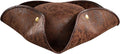Pirate Hat Faux Leather Tricorn Colonial Renaissance Halloween Costume Cosplay Accessory