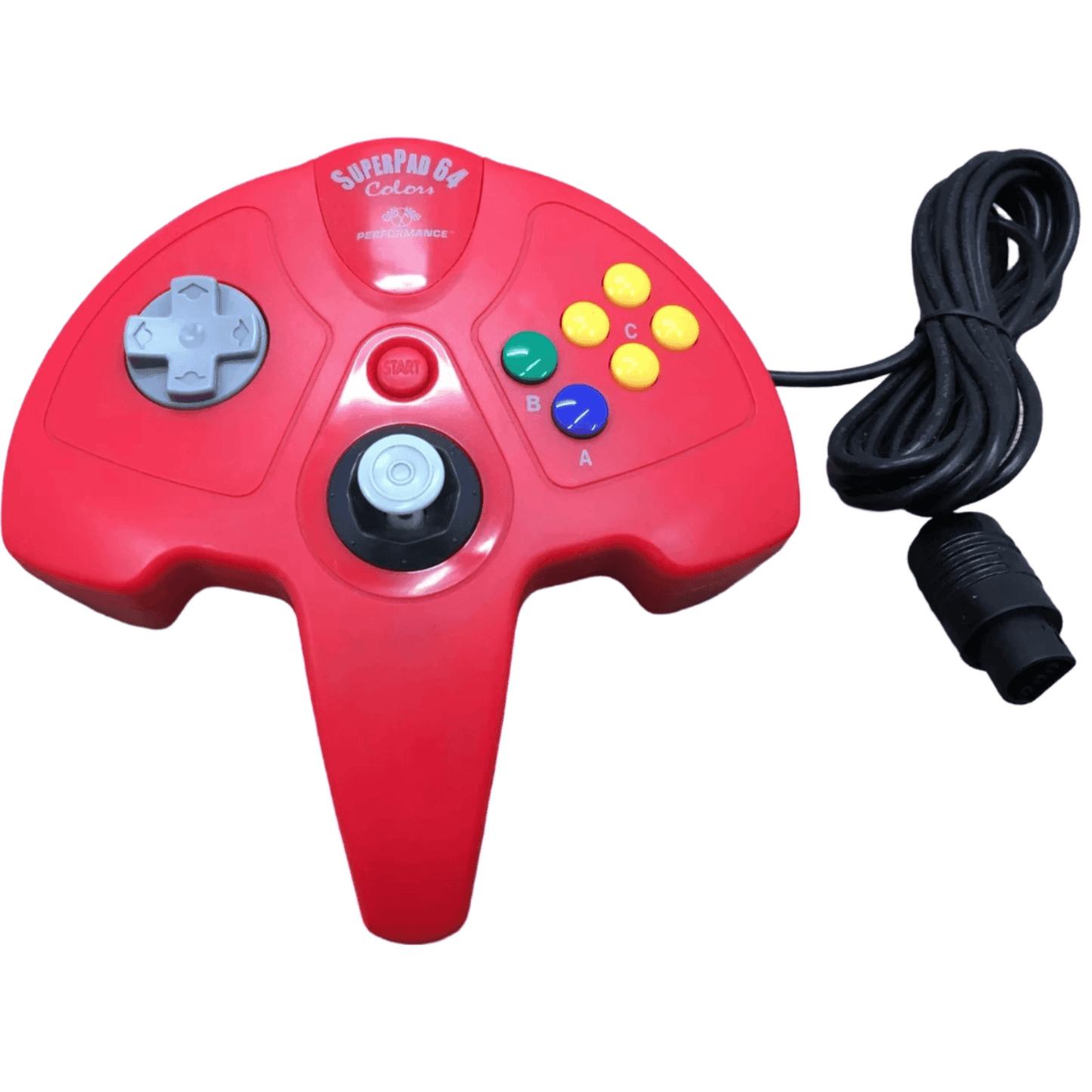 Nintendo 64 Controllers - N64 - (LOOSE) - SuperPad 64 Red | Performance (Official)