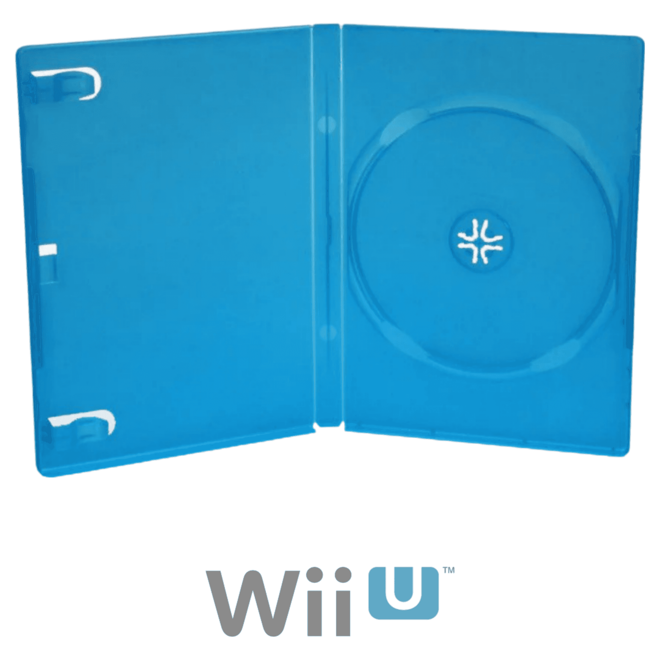 Nintendo Wii U Blue Video Game Replacement Shell Storage Case - 