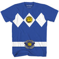 Power Rangers Blue Ranger Costume Adult T Shirt - S