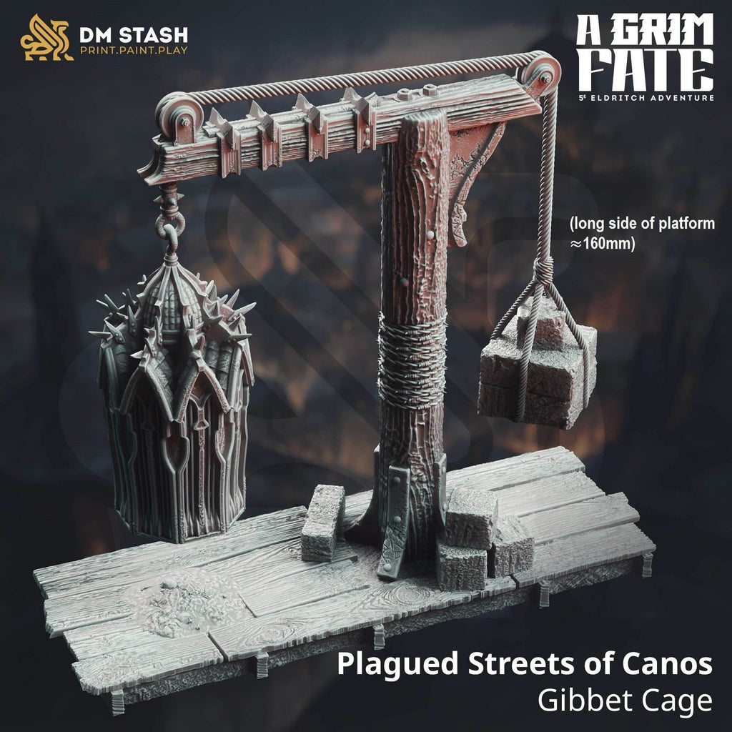 Plagued Streets of Canos: Gibbet Cage & Mimic (Terrain) - Platform with Gibbet Cage