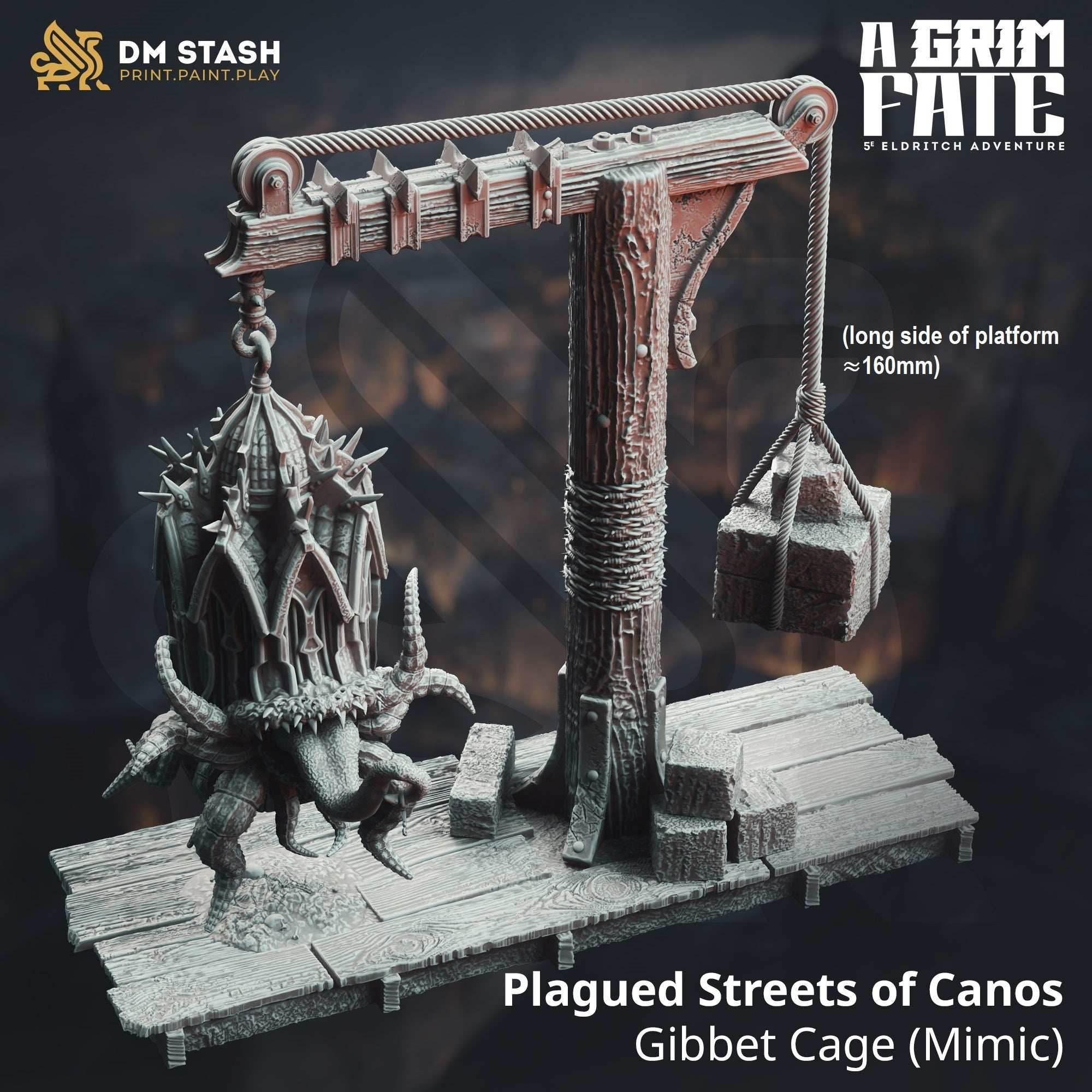 Plagued Streets of Canos: Gibbet Cage & Mimic (Terrain) - Platform with Mimic