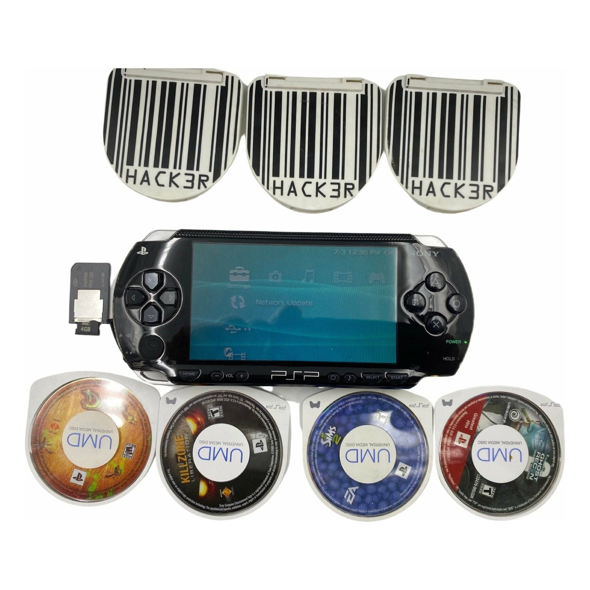 PlayStation Portable 1000 Console (Case & 4 Game Bundle)