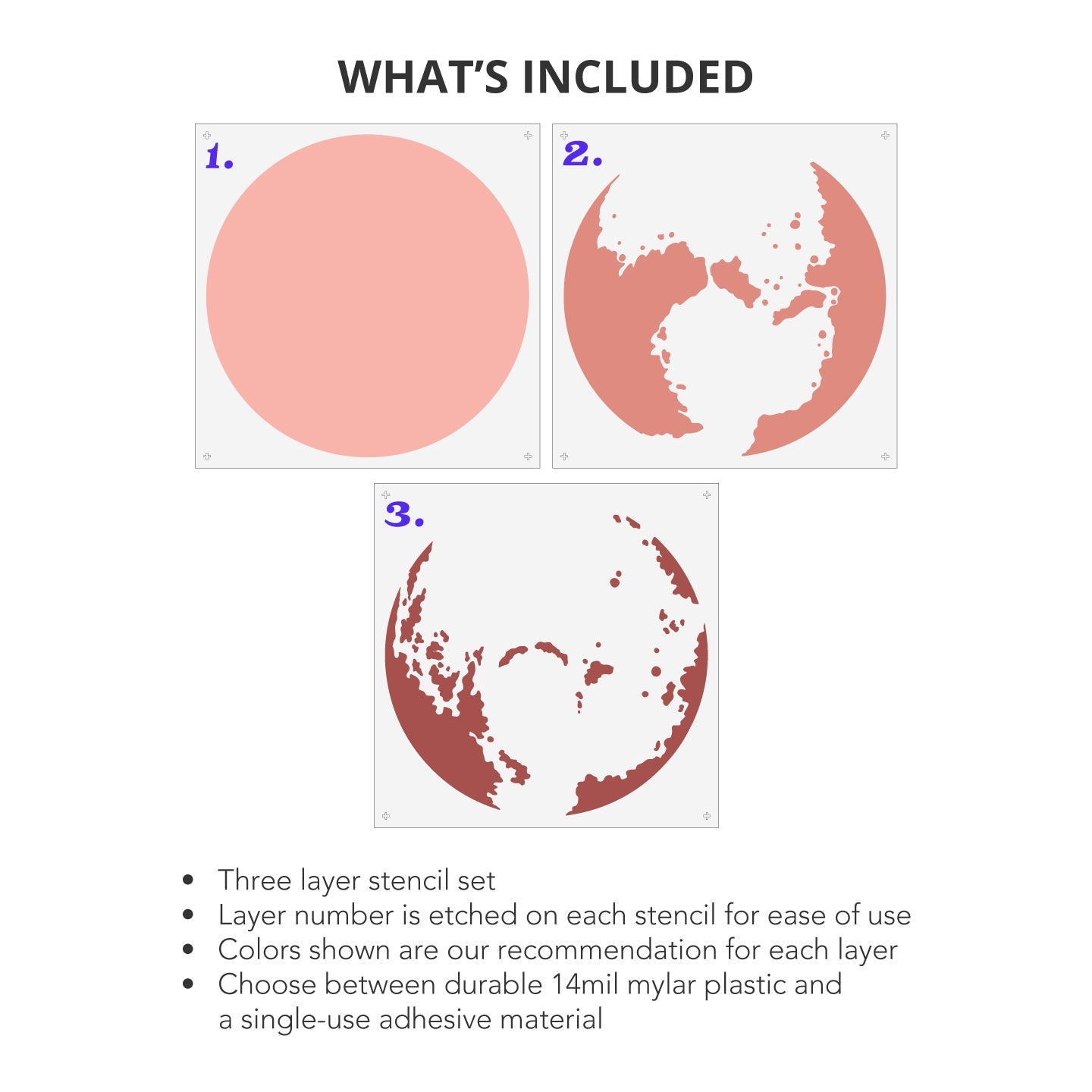Pluto Wall Mural Stencil Set