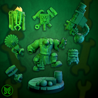 3d Printed Pirate Ork Mekaniks by Mekka Miniatures