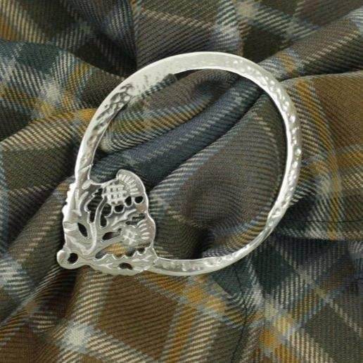 Double Thistle Scarf Ring - 