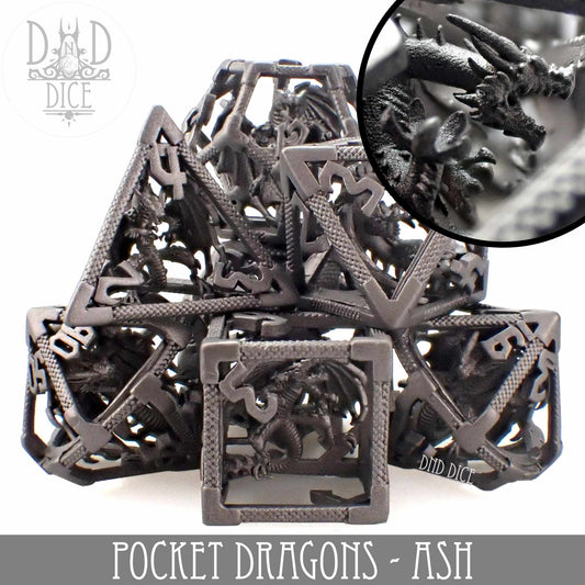 Pocket Dragons Ash - Metal Dice Set (Gift Box)