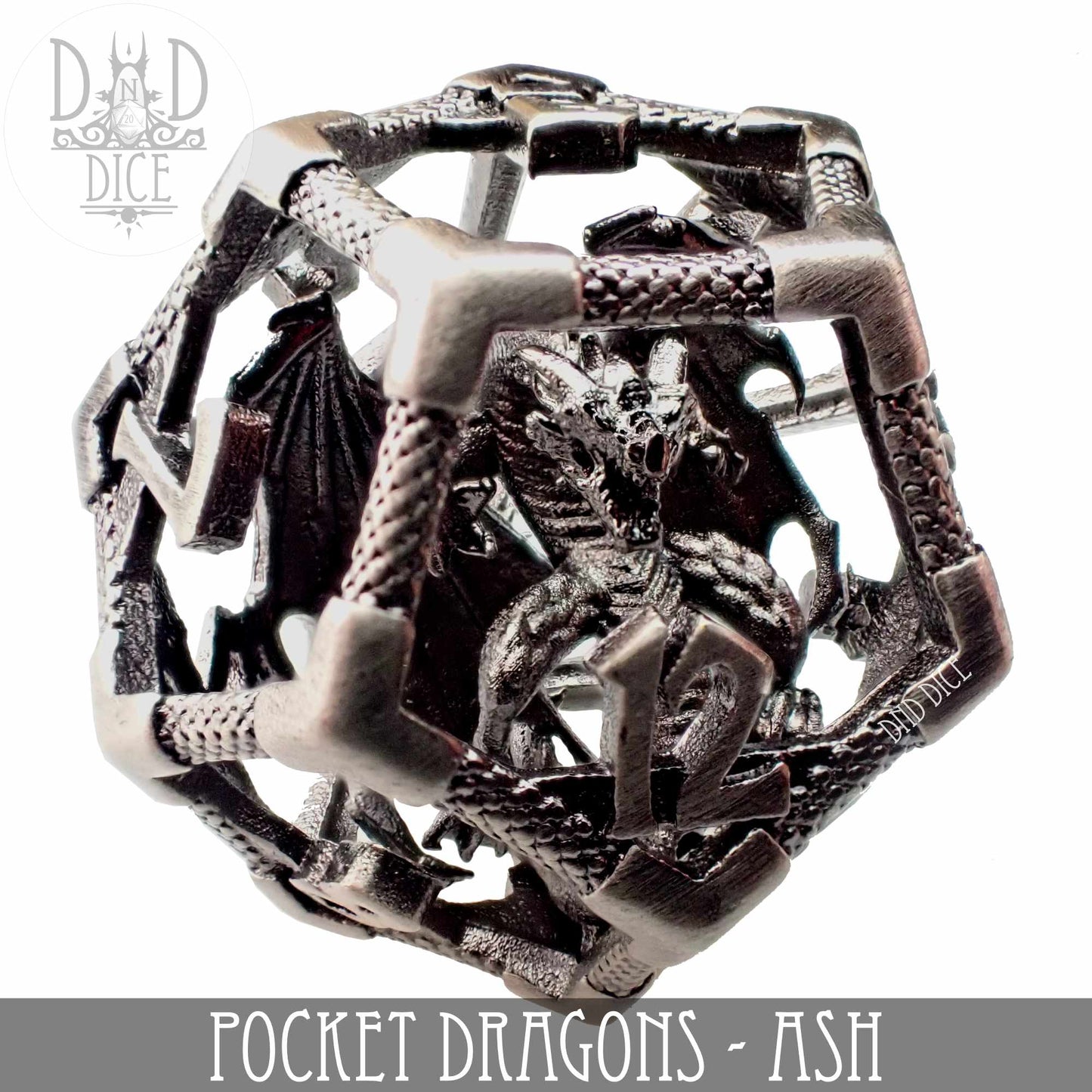 Pocket Dragons Ash - Metal Dice Set (Gift Box)