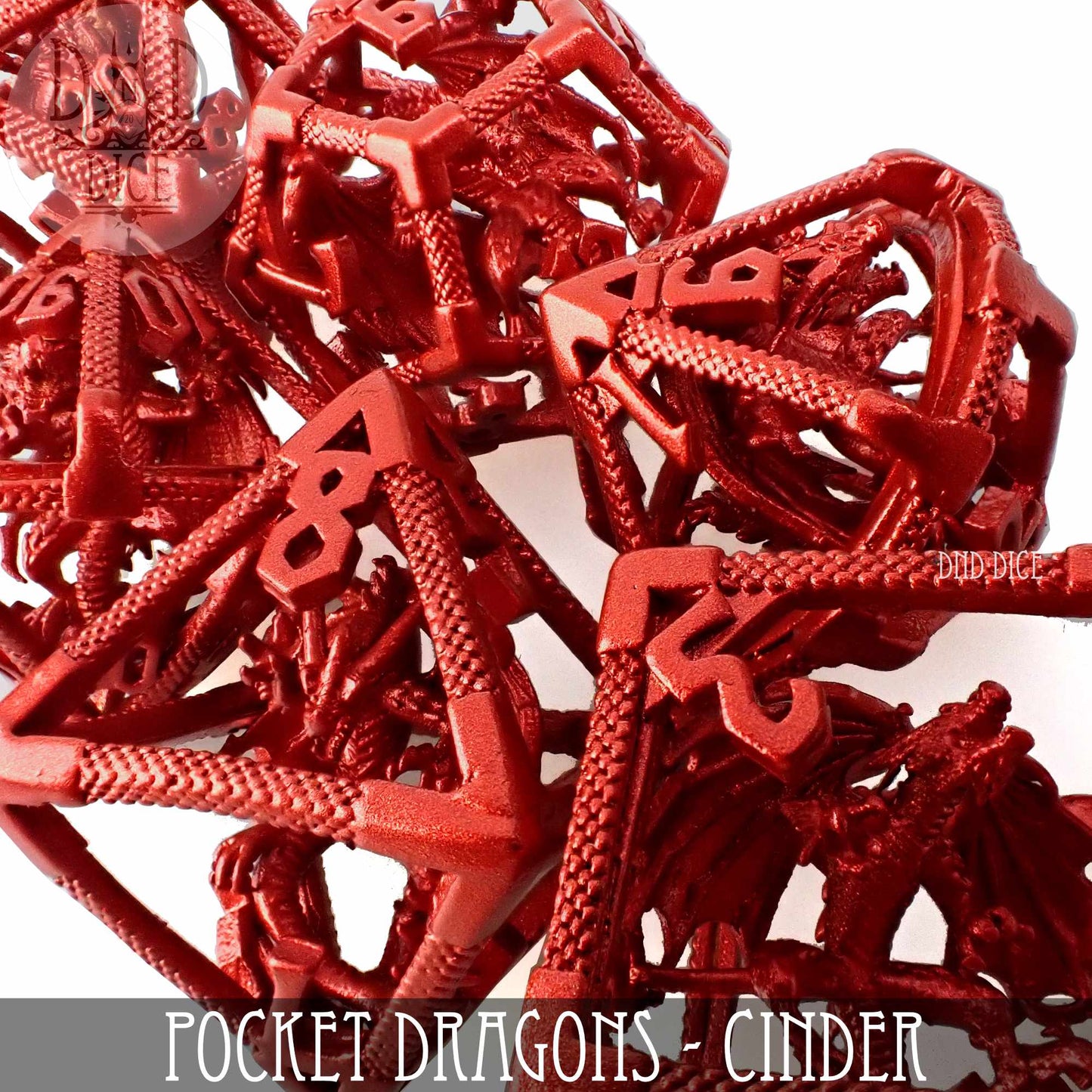 Pocket Dragons Cinder - Metal Dice Set (Gift Box)