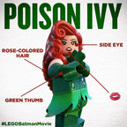Poison Ivy from Batman lego Minifigures Custom Toys
