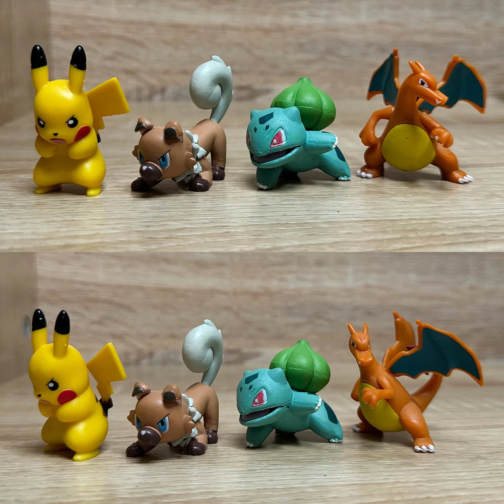 Pokemon Action Figure Pikachu Toys Charmander Squirtle Bulbasaur Pocket Monster Tiny Figure Childrens Gift