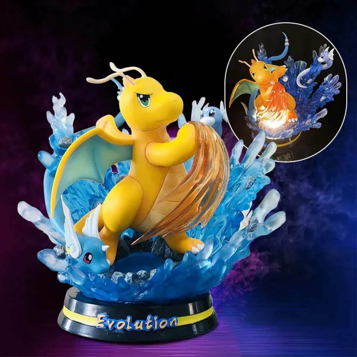 Pokemon Evolution Figures - Charizard, Eevee, Mewtwo, Gengar - 28cm Dragonite / no box
