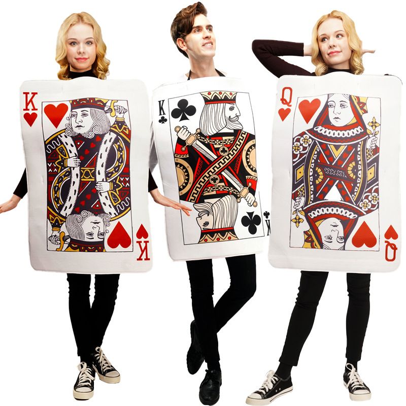 Poker Card Halloween Costume, King and Queen Card Costume