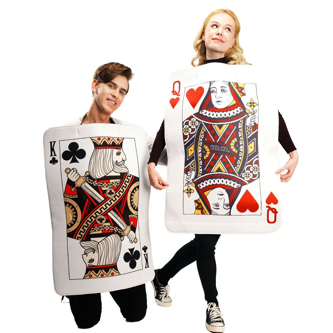 Poker Card Halloween Costume, King and Queen Card Costume