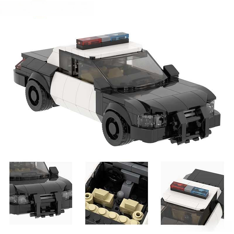 Police Squad Car 293 piece Lego Minifigures Custom Toys