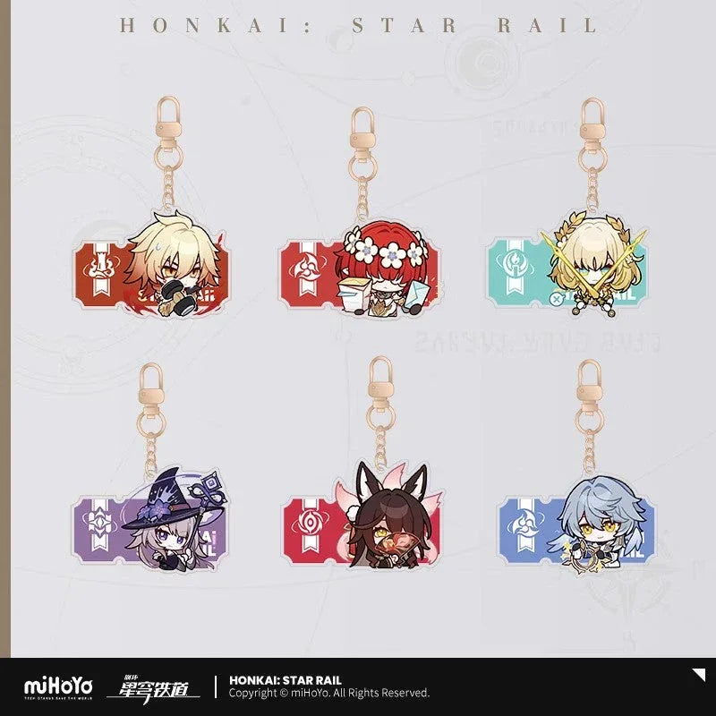 Pom-Pom Exhibition Series Acrylic Keychain Honkai: Star Rail