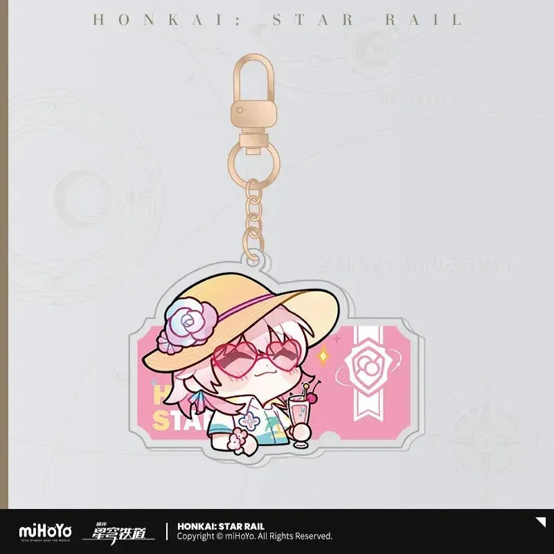 Pom-Pom Exhibition Series Acrylic Keychain Honkai: Star Rail