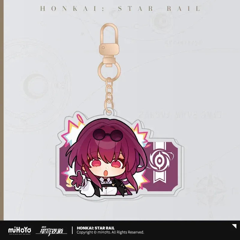 Pom-Pom Exhibition Series Acrylic Keychain Honkai: Star Rail