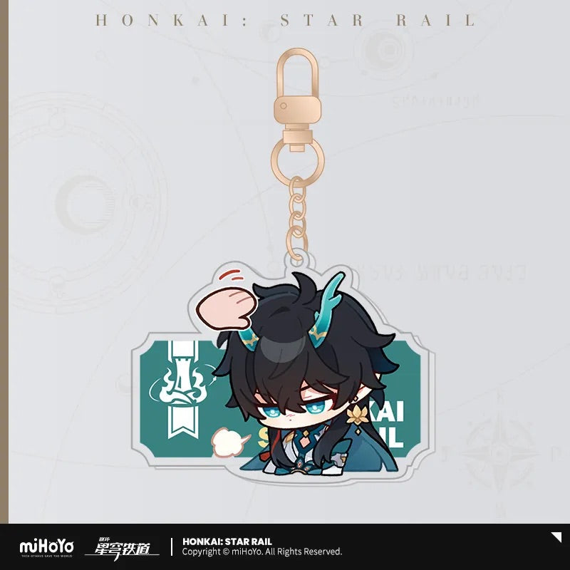 Pom-Pom Exhibition Series Acrylic Keychain Honkai: Star Rail