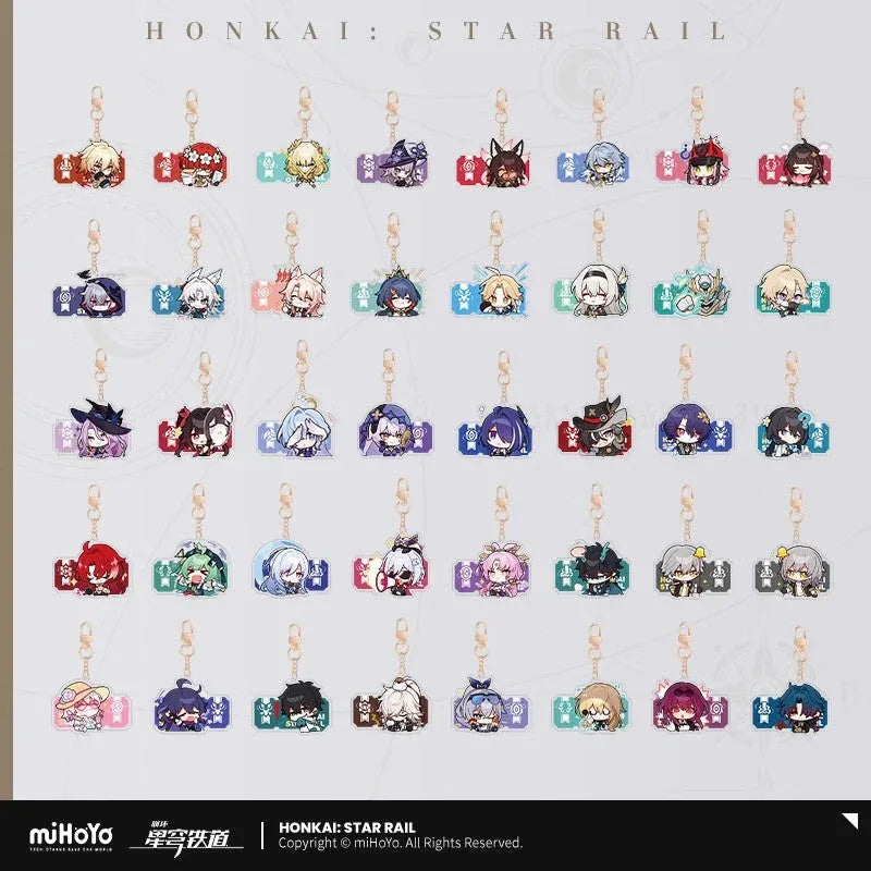 Pom-Pom Exhibition Series Acrylic Keychain Honkai: Star Rail