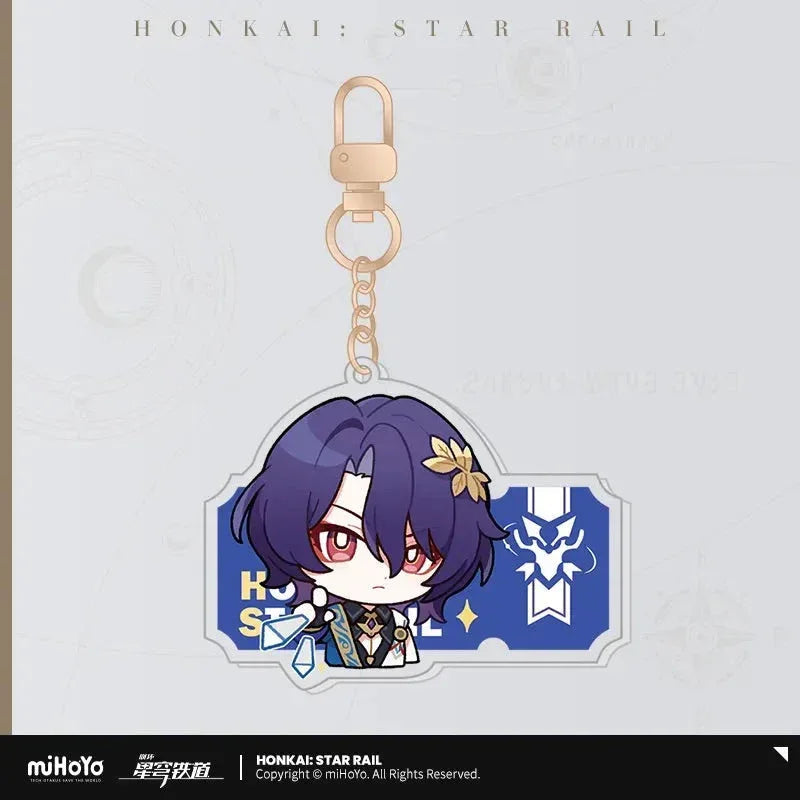 Pom-Pom Exhibition Series Acrylic Keychain Honkai: Star Rail
