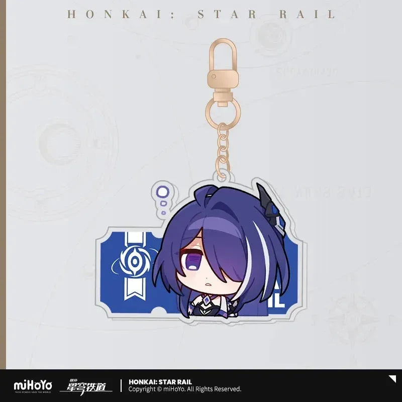 Pom-Pom Exhibition Series Acrylic Keychain Honkai: Star Rail