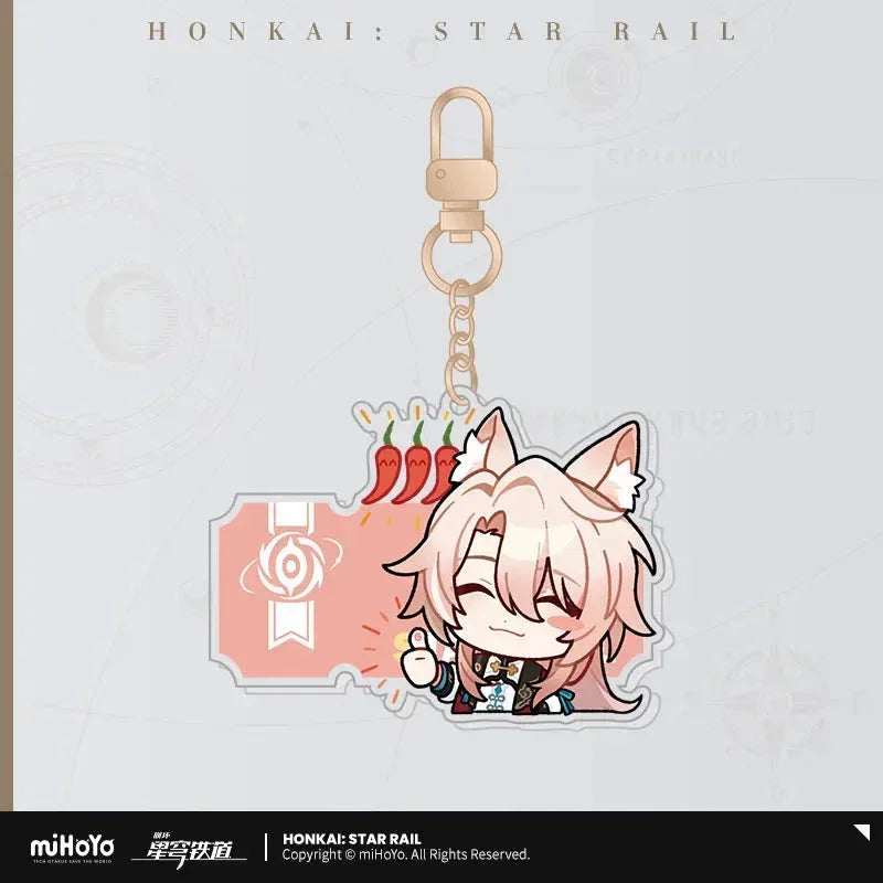 Pom-Pom Exhibition Series Acrylic Keychain Honkai: Star Rail