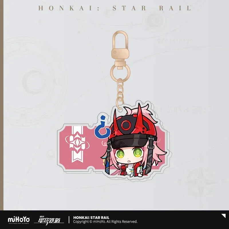 Pom-Pom Exhibition Series Acrylic Keychain Honkai: Star Rail
