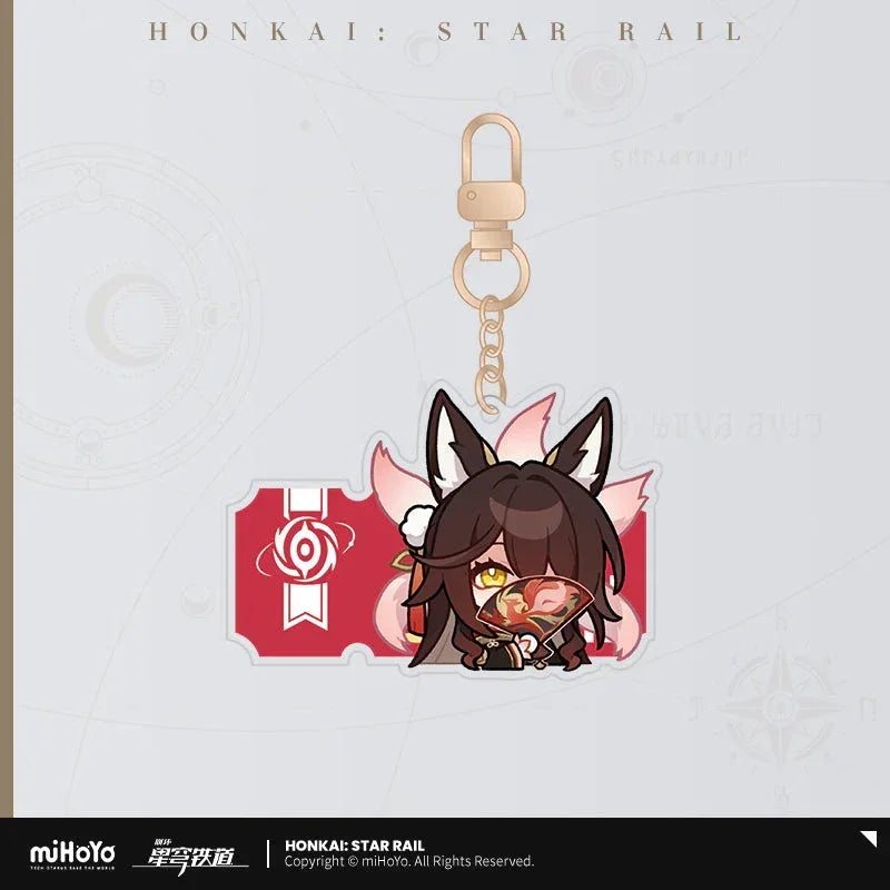 Pom-Pom Exhibition Series Acrylic Keychain Honkai: Star Rail