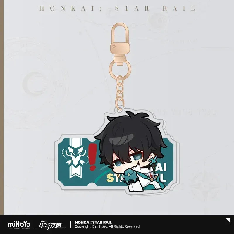 Pom-Pom Exhibition Series Acrylic Keychain Honkai: Star Rail