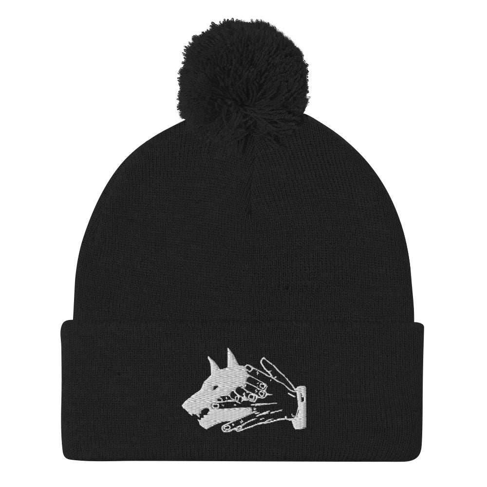 Demon Dog Megumi Shikigami Anime Pom-Pom Beanie - Black