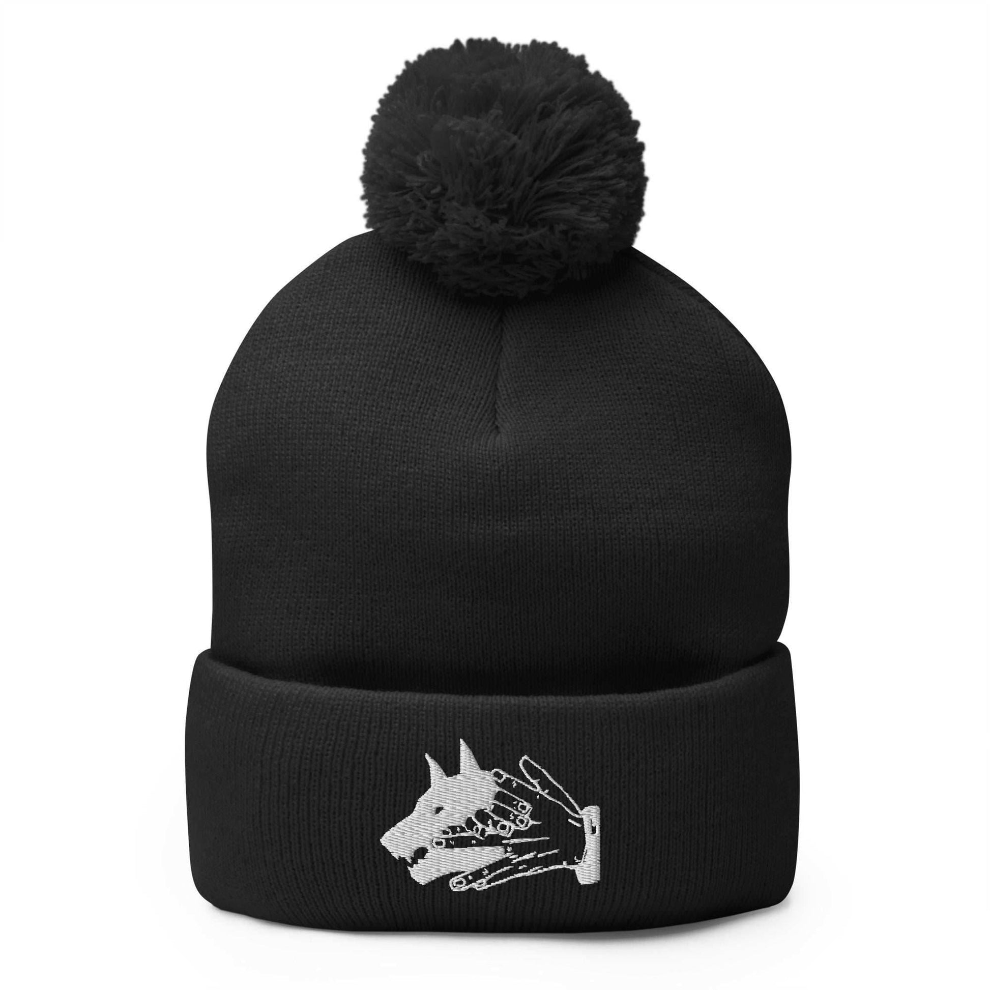 Demon Dog Megumi Shikigami Anime Pom-Pom Beanie - Black