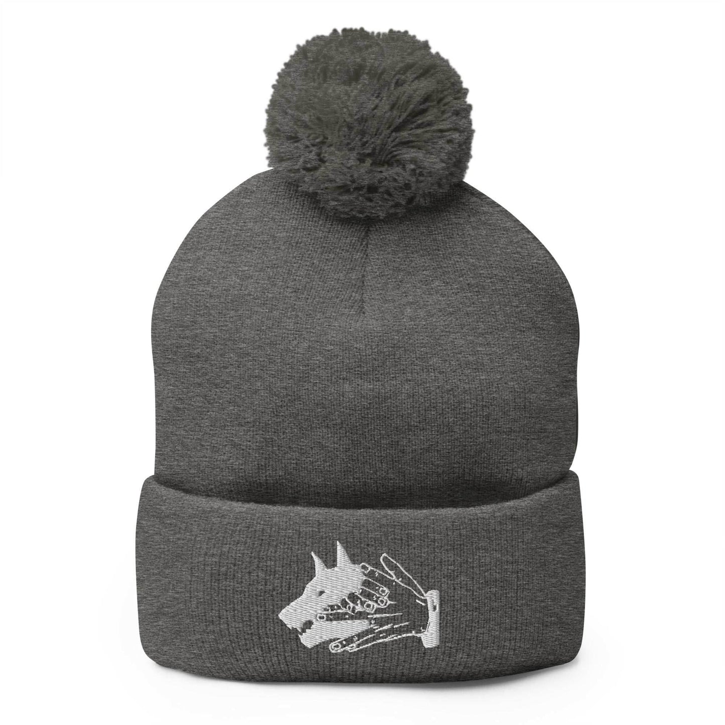Demon Dog Megumi Shikigami Anime Pom-Pom Beanie - Grey