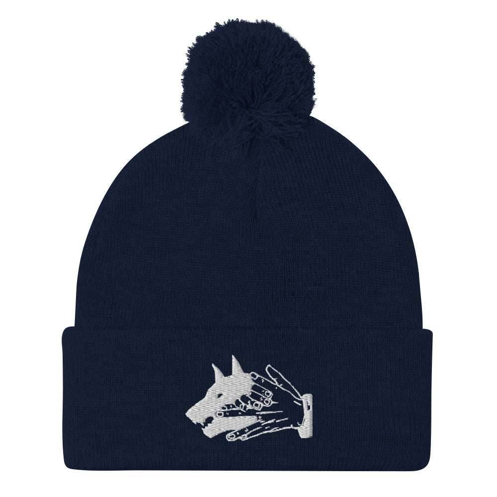 Demon Dog Megumi Shikigami Anime Pom-Pom Beanie - Black