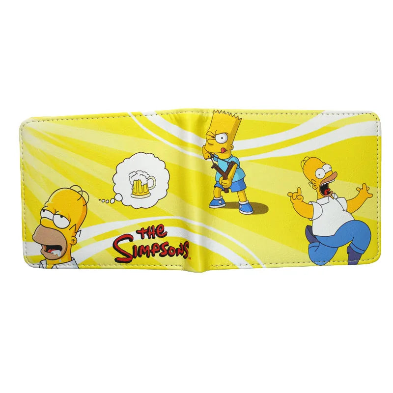 Popular Cartoon Wallet PU Leather Shourt Purse with Zipper Coin Pocket