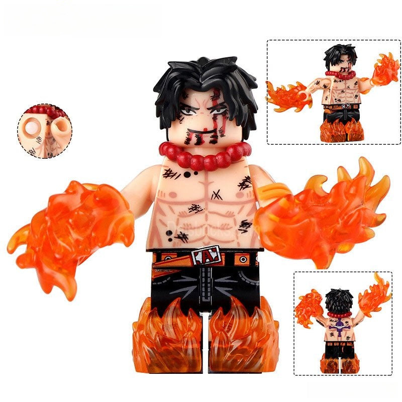 Portgas D Ace from ONE PIECE Anime Lego Minifigures custom toys 6